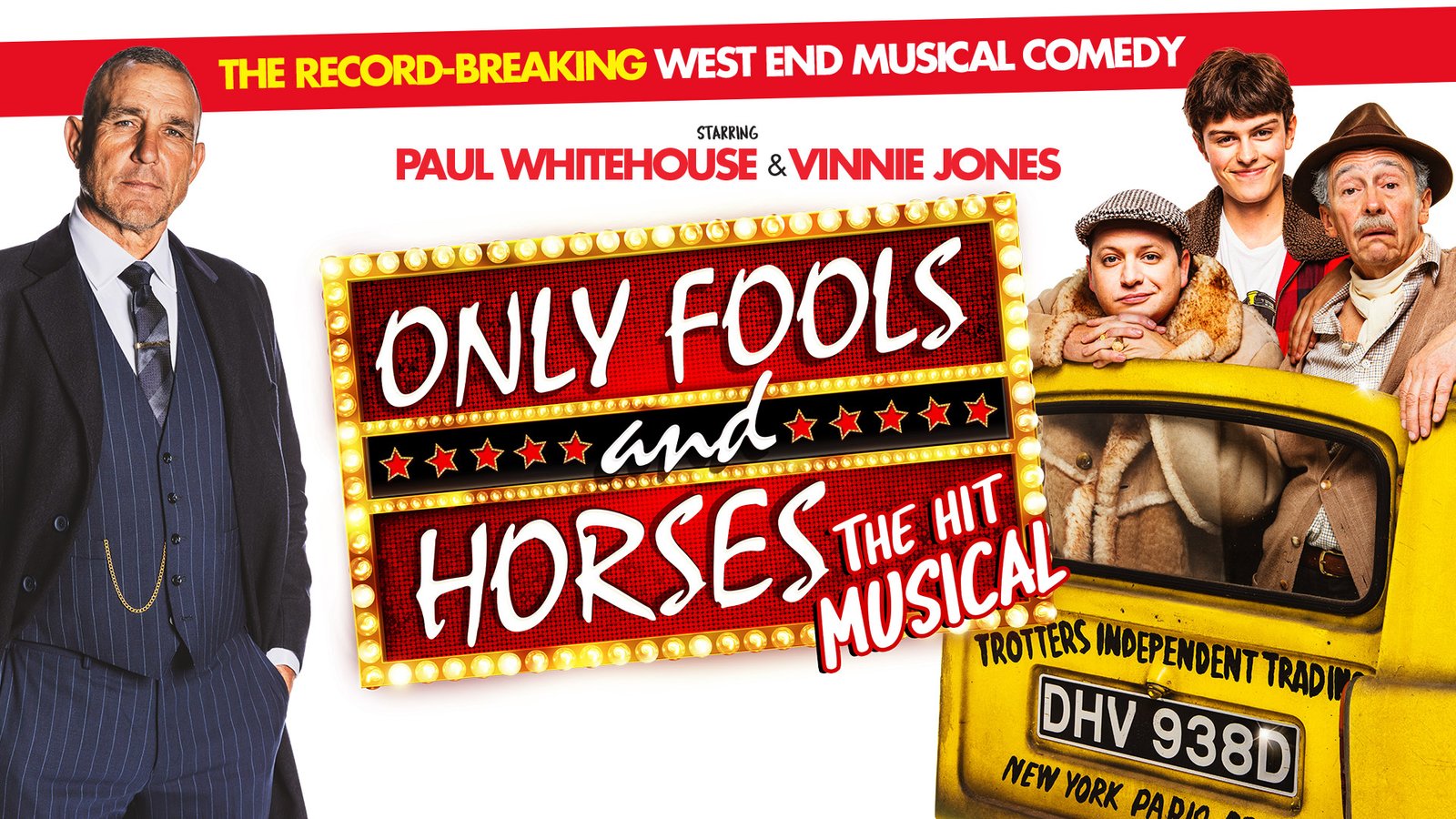 Only Fools and Horses London poster artwork with Vinnie Jones and Paul Whitehouse